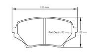 Thumbnail for Pagid Racing Brake Pads No. 8082 (Front)