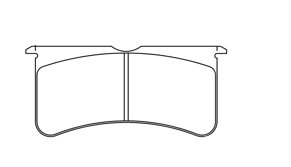 Technical drawing of a Pagid 8195 brake pad with dimensions labeled