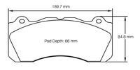 Thumbnail for Pagid Racing Brake Pads No. 8203 (Front)