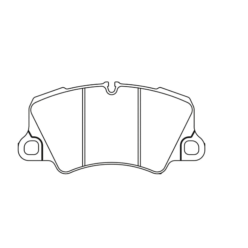 Pagid Racing Brakes pad shape 4580 Shape image front