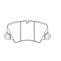 Thumbnail for Pagid Racing Brakes pad shape 4580 Shape image front