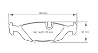 Thumbnail for Pagid Racing Brake Pads No. 1141 - Discovery Parts
