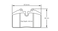 Thumbnail for Pagid Racing Brake Pads No. 1203 - Discovery Parts