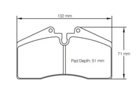 Thumbnail for Pagid Racing Brake Pads No. 1204 - Discovery Parts