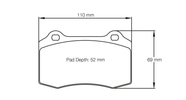 Pagid Racing Brake Pads No. 1408 - Discovery Parts