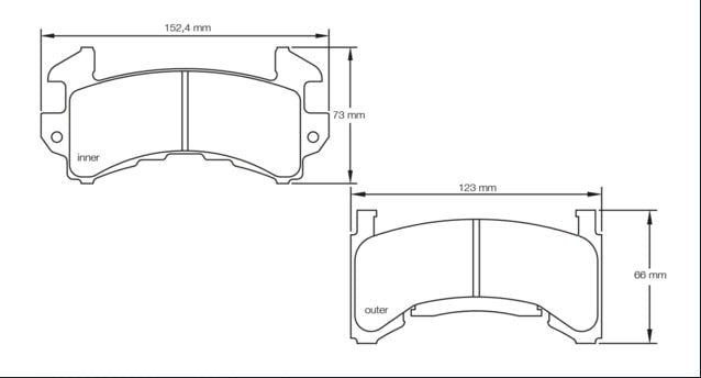Pagid Racing Brake Pads No. 1595 - Discovery Parts