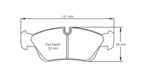 Thumbnail for Pagid Racing Brake Pads No. 2180 - Discovery Parts