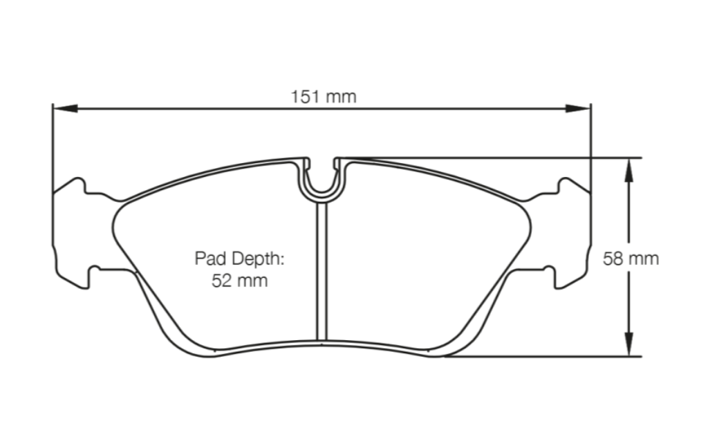 Pagid Racing Brake Pads No. 2180 - BMW Z3, Z4, 318i