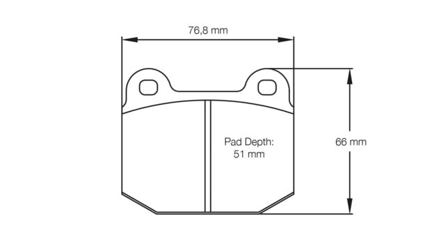 Pagid Racing Brake Pads No. 2593 - Discovery Parts