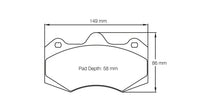 Thumbnail for Pagid Racing Brake Pads No. 4346 - Discovery Parts