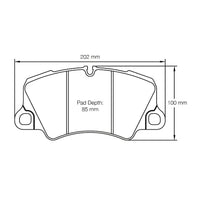 Thumbnail for Pagid Racing Brakes pad shape no. 4580 front