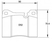 Thumbnail for Pagid Racing Brake Pads No. 4702 - Discovery Parts