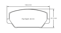 Thumbnail for Pagid Racing Brake Pads No. 7034 - Discovery Parts