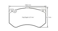 Thumbnail for Pagid Racing Brake Pads No. 8088 - Discovery Parts