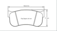 Thumbnail for Pagid Racing Brake Pads No. 8101 - Discovery Parts