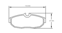 Thumbnail for Pagid Racing Brake Pads No. 8113 - Discovery Parts