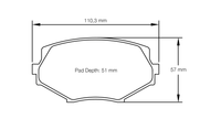 Thumbnail for Pagid Racing Brake Pads No. 8127 - Discovery Parts