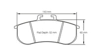 Thumbnail for Pagid Racing Brake Pads No. 8197 - Discovery Parts
