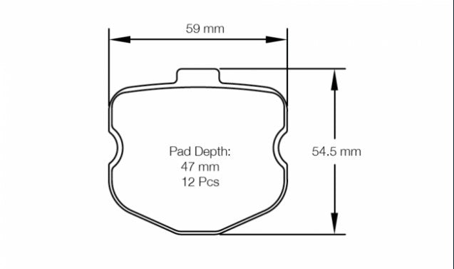 Pagid Racing Brake Pads No. 8240 Front - Discovery Parts