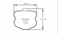 Thumbnail for Pagid Racing Brake Pads No. 8240 Front - Discovery Parts