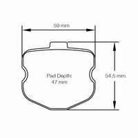 Thumbnail for Pagid Racing Brakes pad shape 8240USA Front