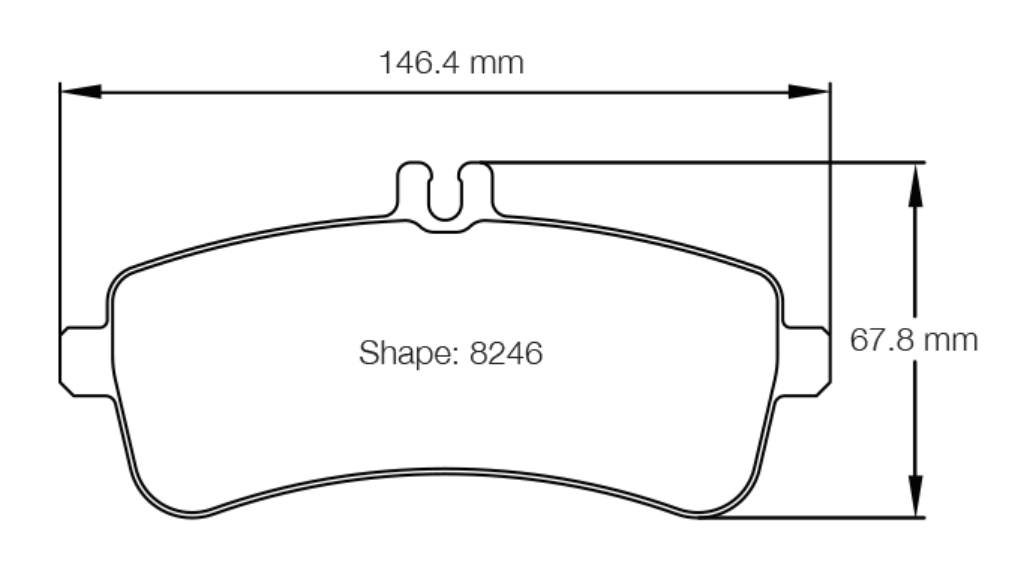 Pagid Racing Brake Pads No. 8246 - Discovery Parts
