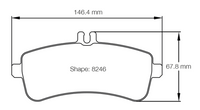 Thumbnail for Pagid Racing Brake Pads No. 8246 - Discovery Parts