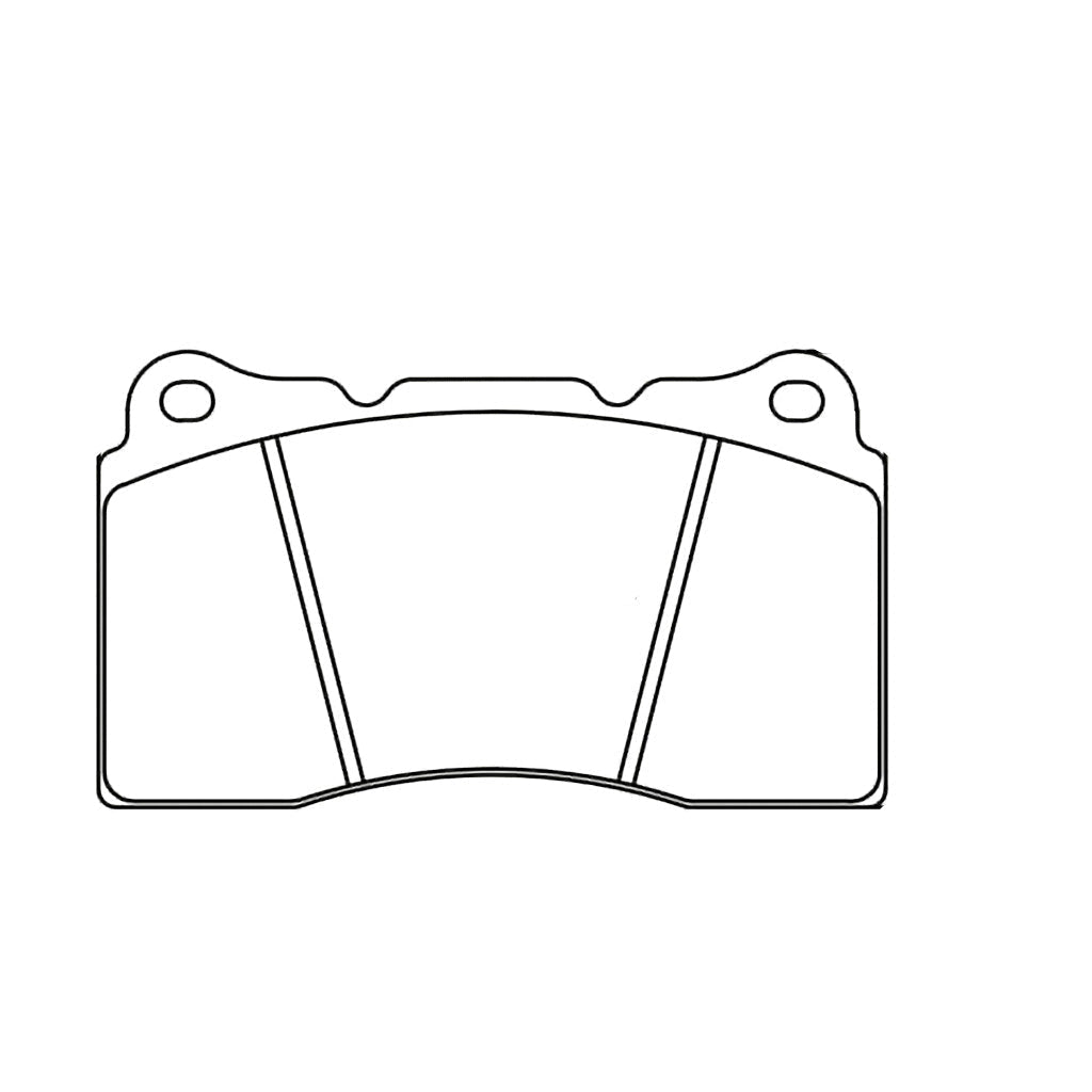 Pagid racing brake pad shape no. 2487 image of shape