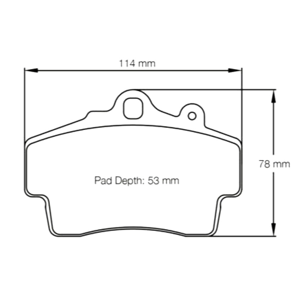 Pagid Racing Brake pad shape no. 2407