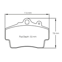 Thumbnail for Pagid Racing Brake pad shape no. 2407