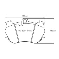 Thumbnail for Pagid Racing Brakes pad shape no. 4907