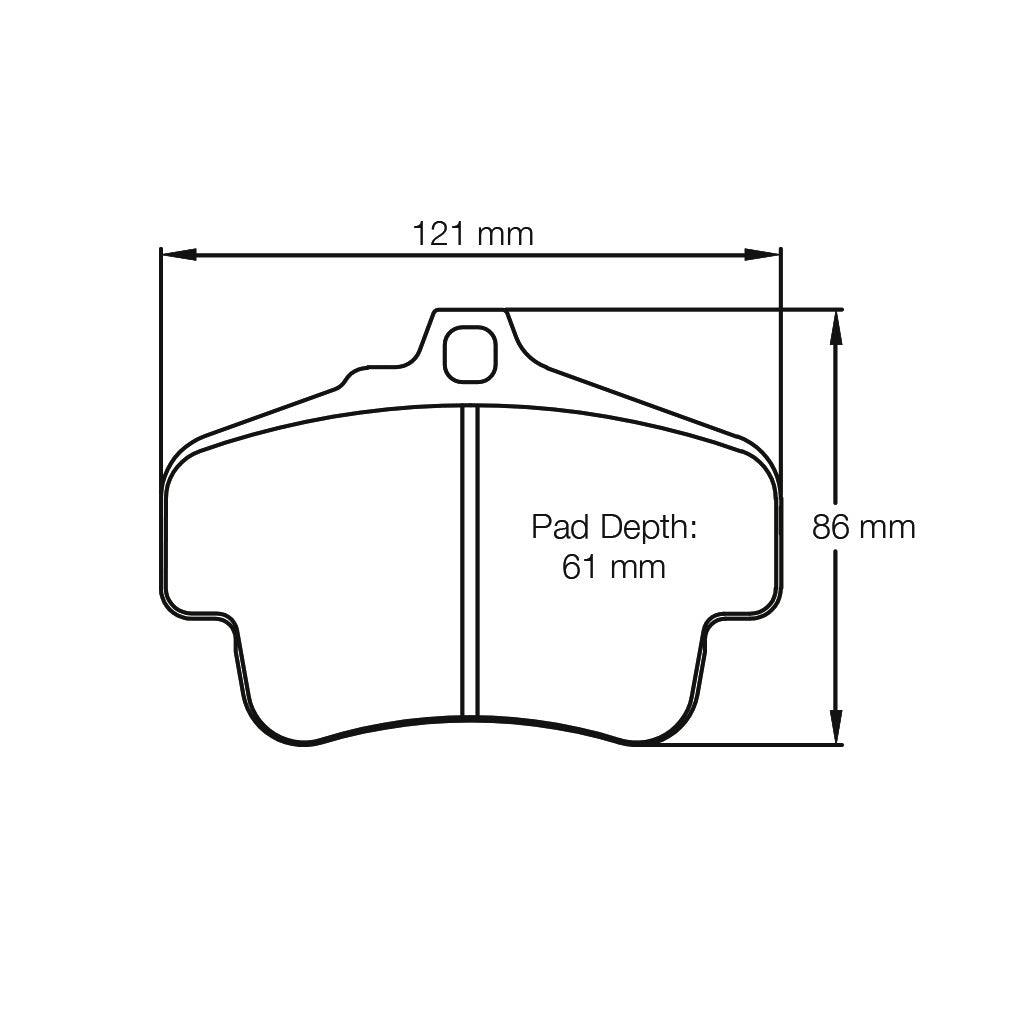 Pagid Racing Brake Pads No. 2405 (Rear)
