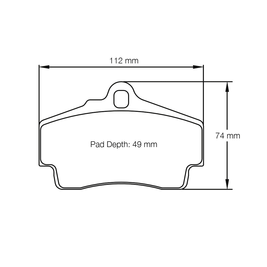 Pagid Racing Brake Pads No. 2406 (Rear)
