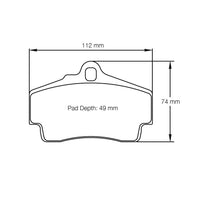 Thumbnail for Pagid Racing Brake Pads No. 2406 (Rear)