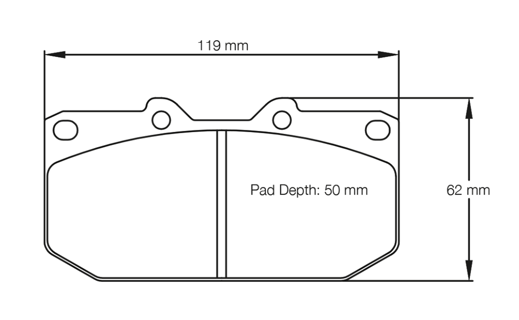 Pagid Racing Brake Pads No. 1406 (Front)