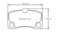 Thumbnail for Pagid Racing Brake Pads No.8006 (Rear)