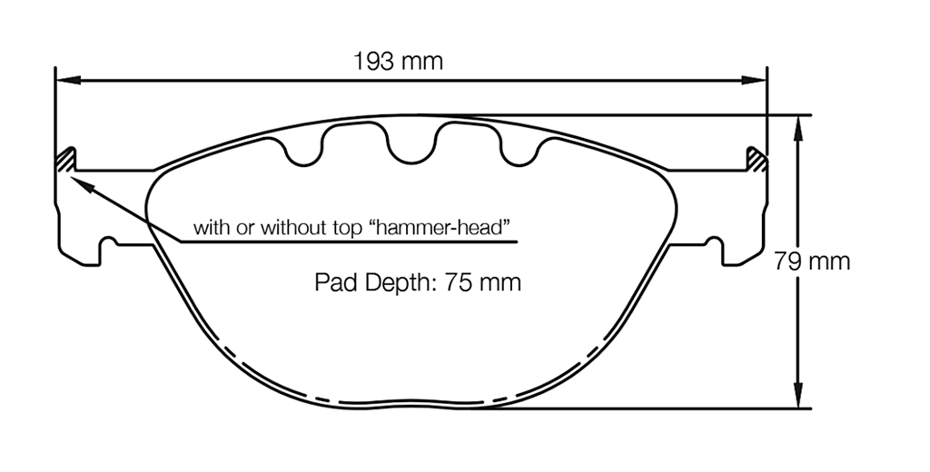 Pagid Racing Brake Pads No. 8019 (Front)