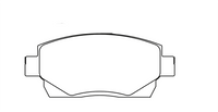 Thumbnail for Technical drawing of a Pagid 8029 brake pad with dimensions labeled