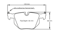 Thumbnail for Pagid Racing Brake Pads No. 8051 (Rear)