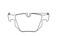 Thumbnail for Technical drawing of a Pagid 8051 brake pad with dimensions labeled