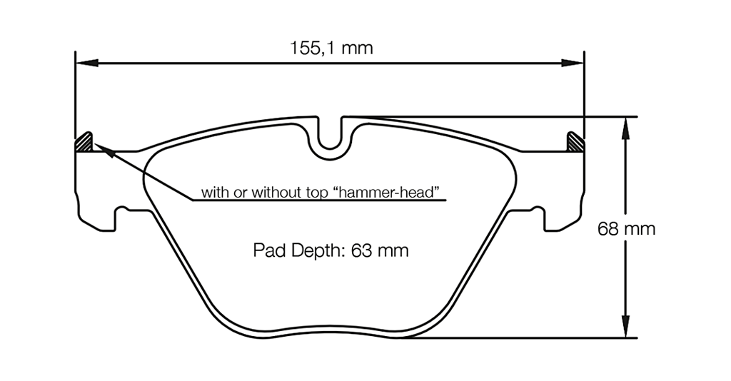 Pagid Racing Brake Pads No. 8053 (Front)