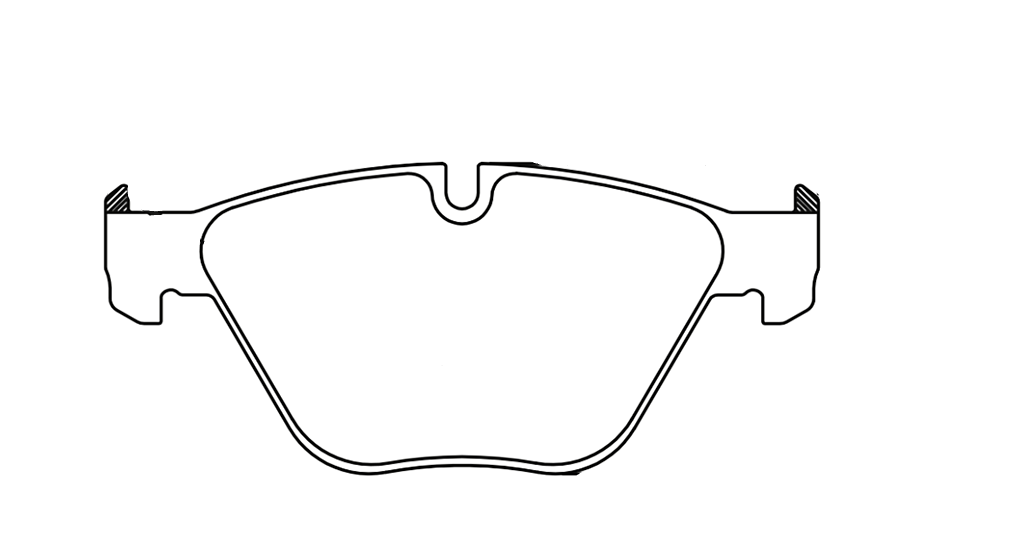 Technical drawing of a Pagid 8053 brake pad with dimensions labeled