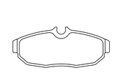 Thumbnail for Technical drawing of a Pagid 8113 brake pad with dimensions labeled