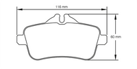 Thumbnail for Pagid Racing Brake Pads No. 8189 (Rear)