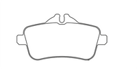 Thumbnail for Technical drawing of a Pagid 8189 brake pad with dimensions labeled