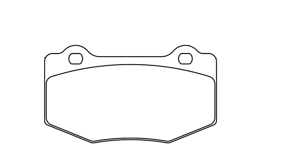 Technical drawing of a Pagid 8208 brake pad with dimensions labeled