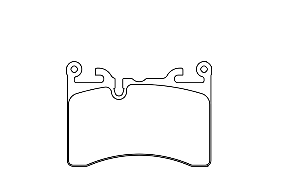 Technical drawing of a Pagid 8284 brake pad with dimensions