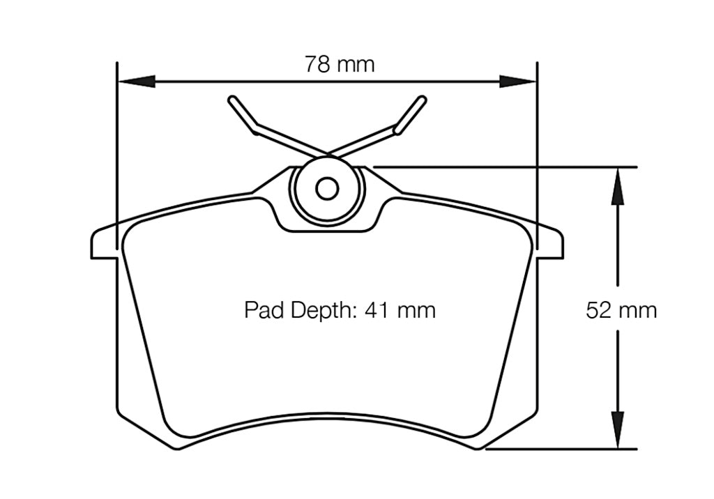 Pagid Racing Brake Pads No. 1158 (Rear)