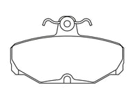 Thumbnail for Pagid racing brake pad shape no. 1163
