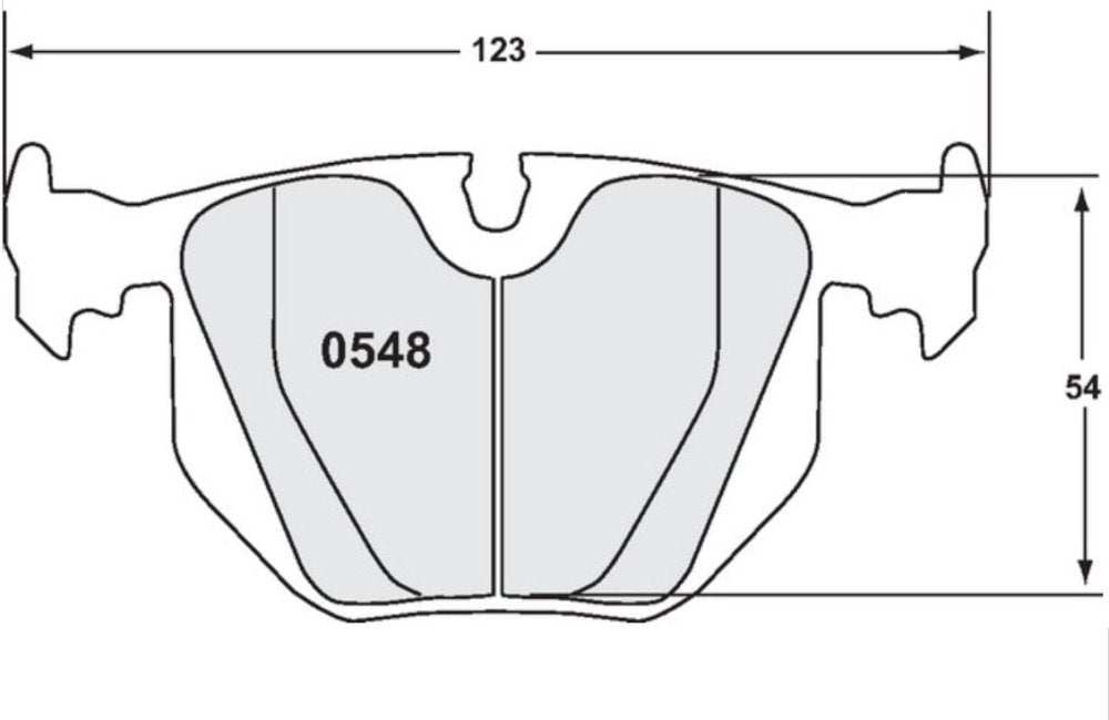 PFC Brake Pads 0548.08.16.44 Pad Shape Image